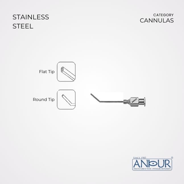 Ankur Hydro Dissection Cannula, Angled